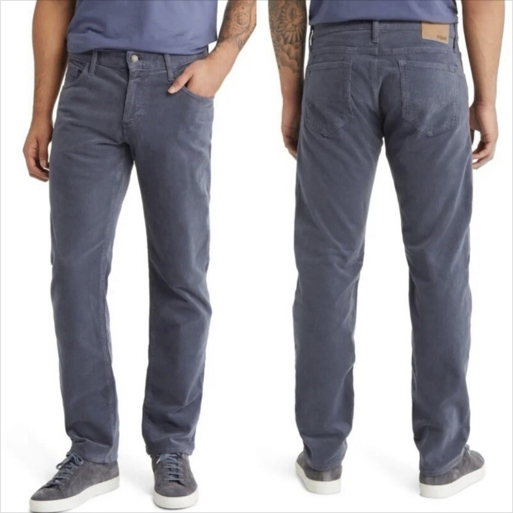 Mavi Zach Straight Leg Blue/Gray Corduroy Sz 46X32